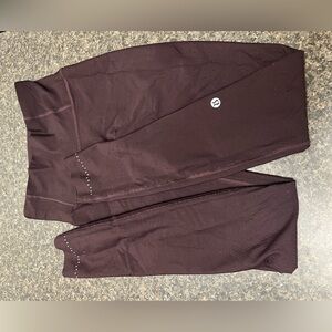 Lululemon Zoned In Tight *27" in size 4 Maroon